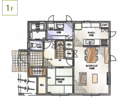 1f:30.5坪プラン例